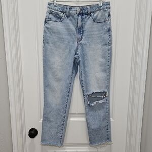 Madewell The Perfect Vintage Ankle Jean Distressed - Flaw